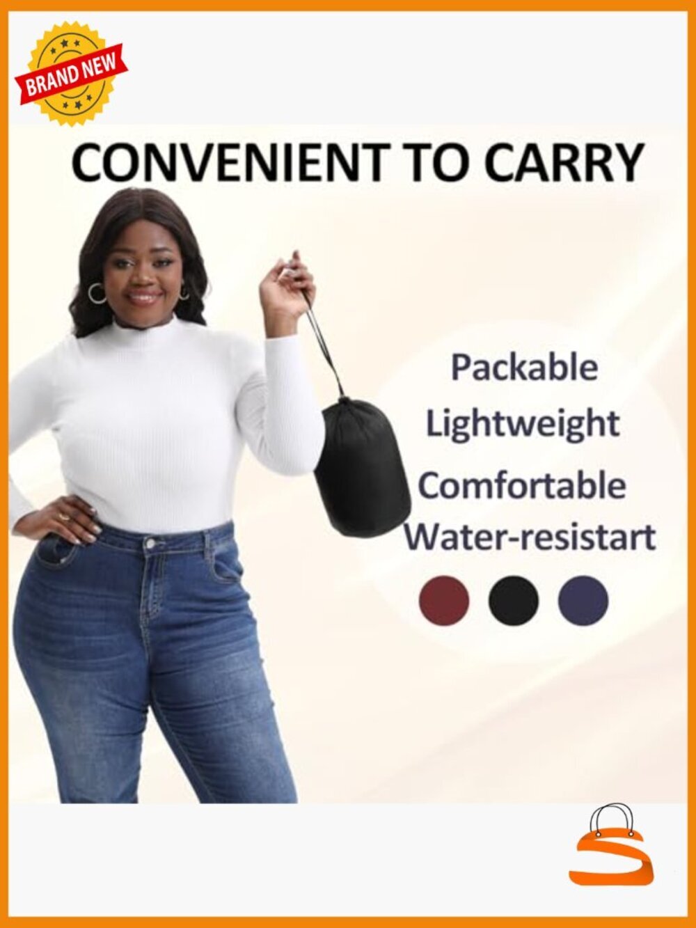 Plus Size Puffer Vest Women 1X-5X Water-Resistant Lightweight Packable - Picture 5 of 7